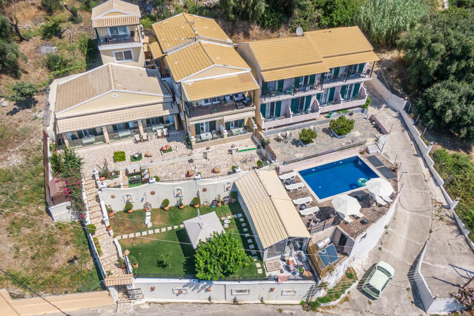 Вілла Angela Panorama Палеокастріца Екстер'єр фото